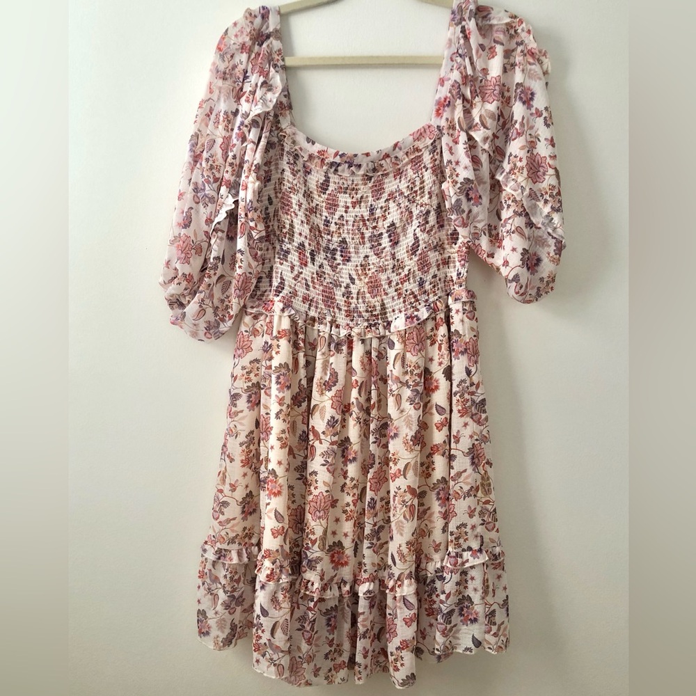 Secret Mission by Supernatural Greenport Dress Pink Floral Size M Eco Friendly